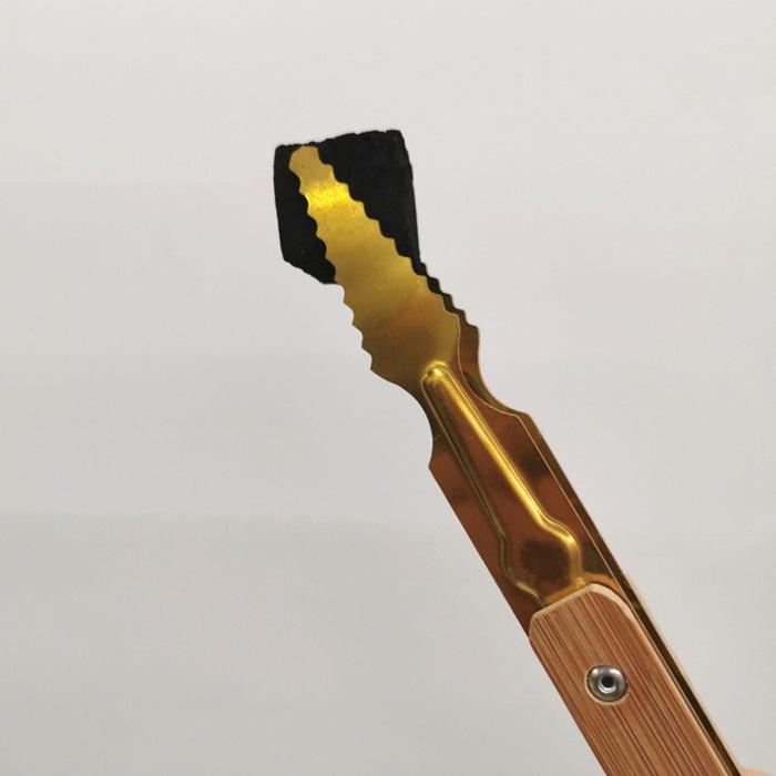 楽天市場】トング 炭用 ピック 付き チャコール 22cm ゴールド