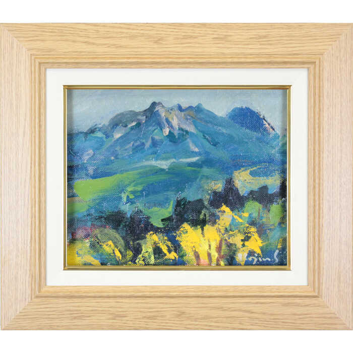 絵画一点物油絵30号micchan作