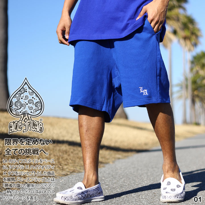楽天市場】ACE FLAG ハーフパンツ スウェット 半ズボン 短パン メンズ