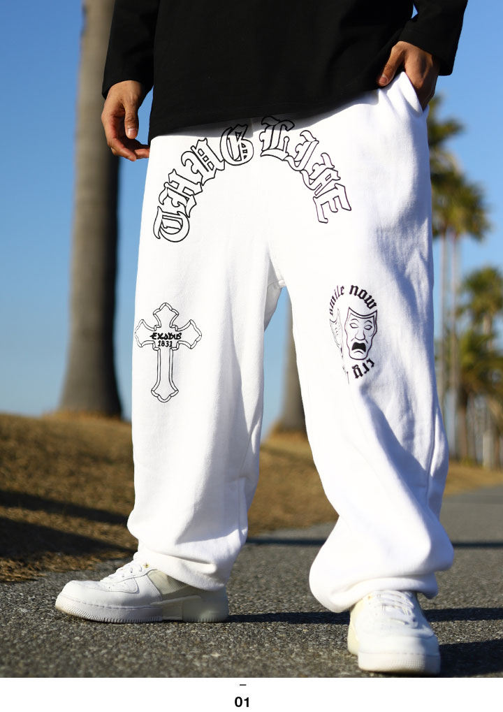 楽天市場】ACEFLAG スウェットパンツ メンズ 白 大きいサイズ エース