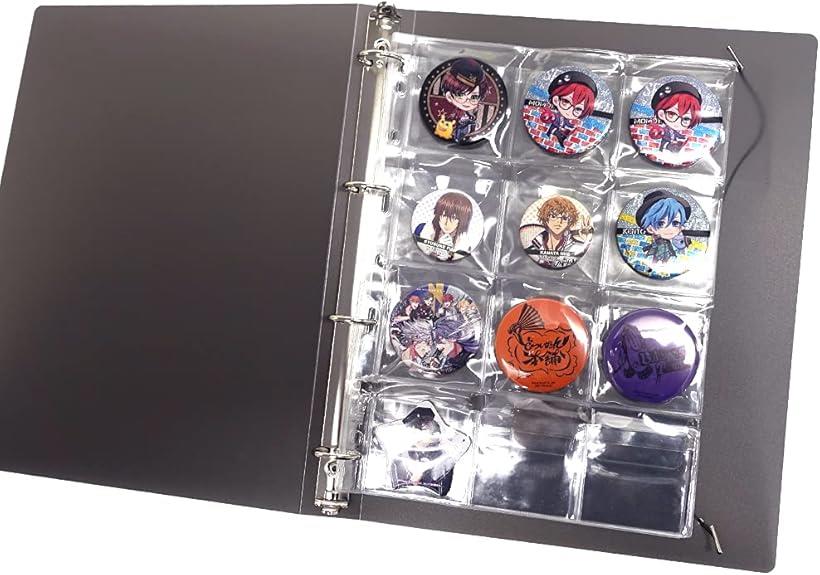 楽天市場】缶バッジ専用 収納ファイル A4サイズ ブラック版 : ホリック