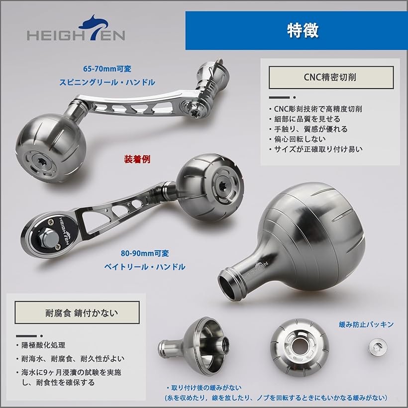 楽天市場】38mm リール ハンドル ノブ シマノ ダイワ 通用 Shimano