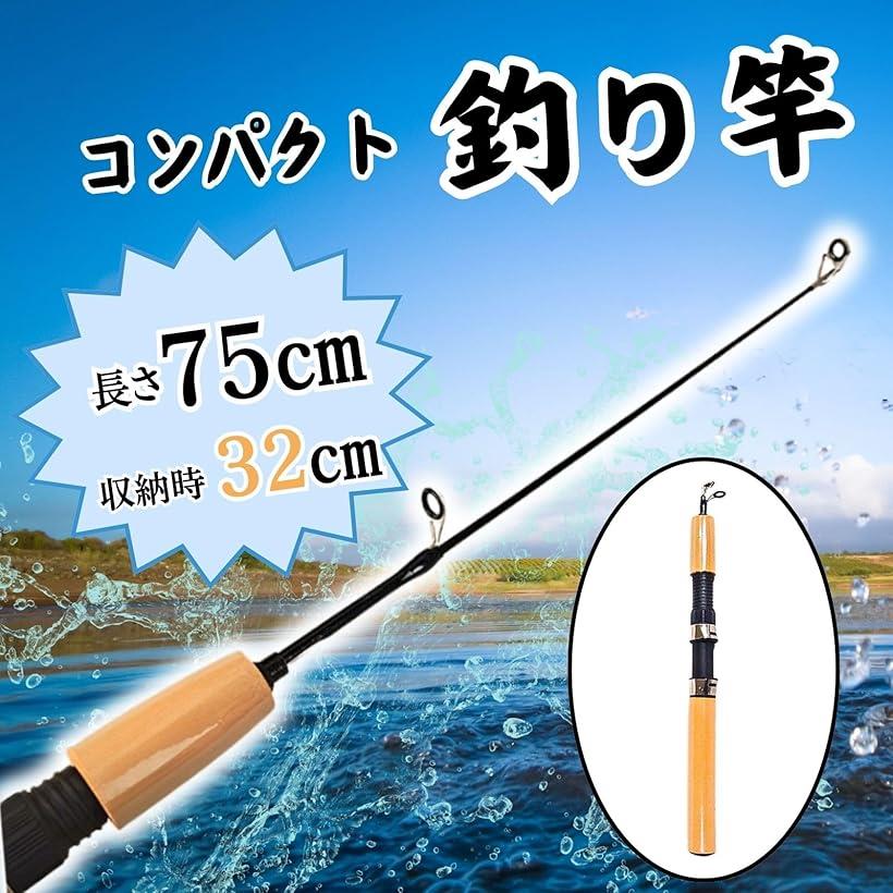 楽天市場】釣り竿 75cm コンパクトロッド 振り出しロッド 穴釣り