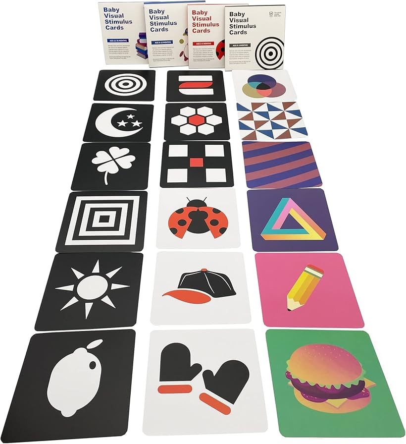 楽天市場】ベビーフラッシュカード 4セット 集中力 両面64枚 128ページ