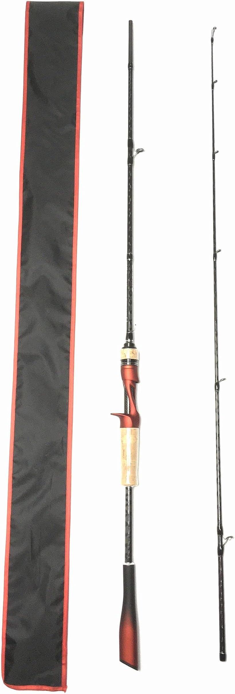 楽天市場】6フィート ベイトロッド 2ピース M カーボンモノコック