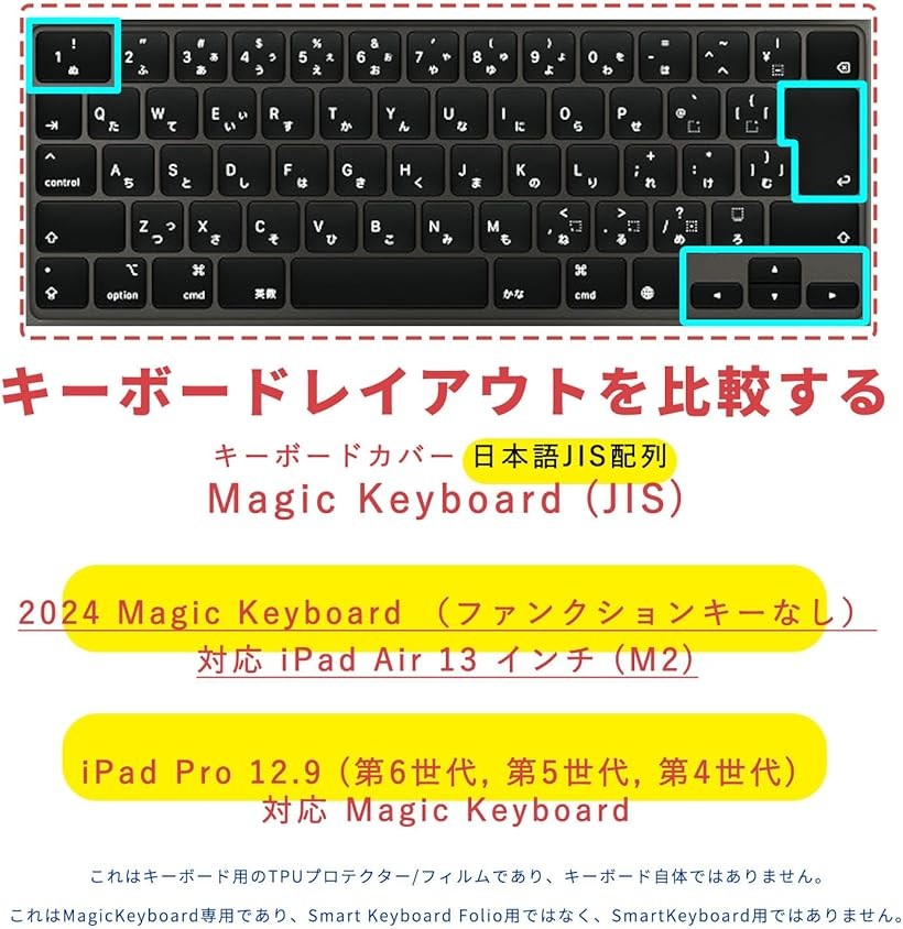 楽天市場】ファンクションキーなし iPad Magic Keyboard 用 日本語JIS