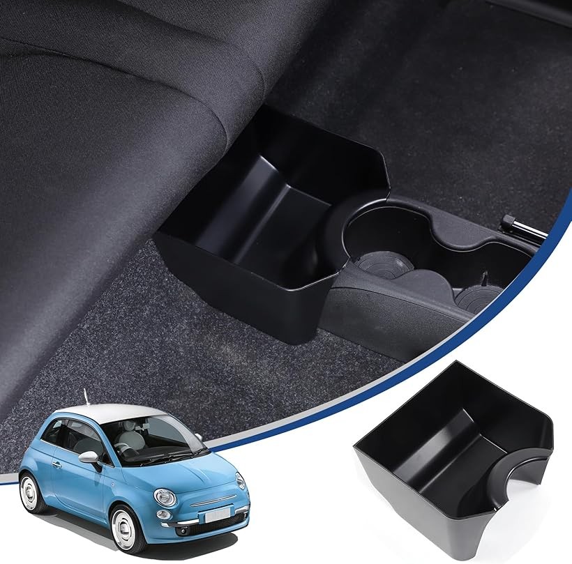 楽天市場】新型 フィアット 500 2016～2024に適用 収納ボックス ナビ