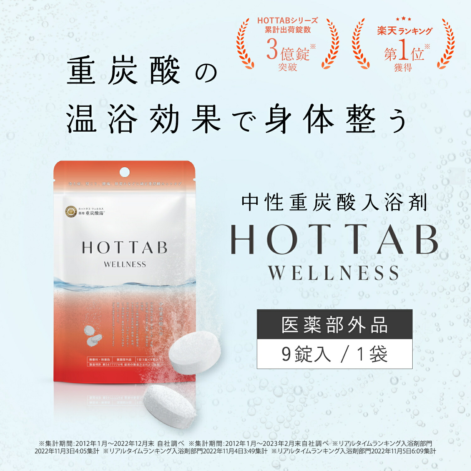 楽天市場】【公式】睡眠の質 高める 冷え性 対策 ホットタブ 9錠 [医薬