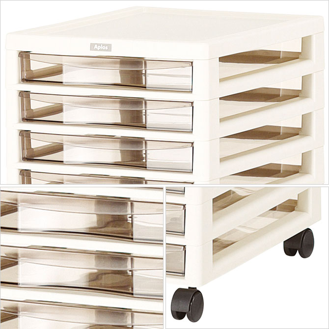 楽天市場】チェスト キャスター付き仕分け多段チェスト 浅型15段