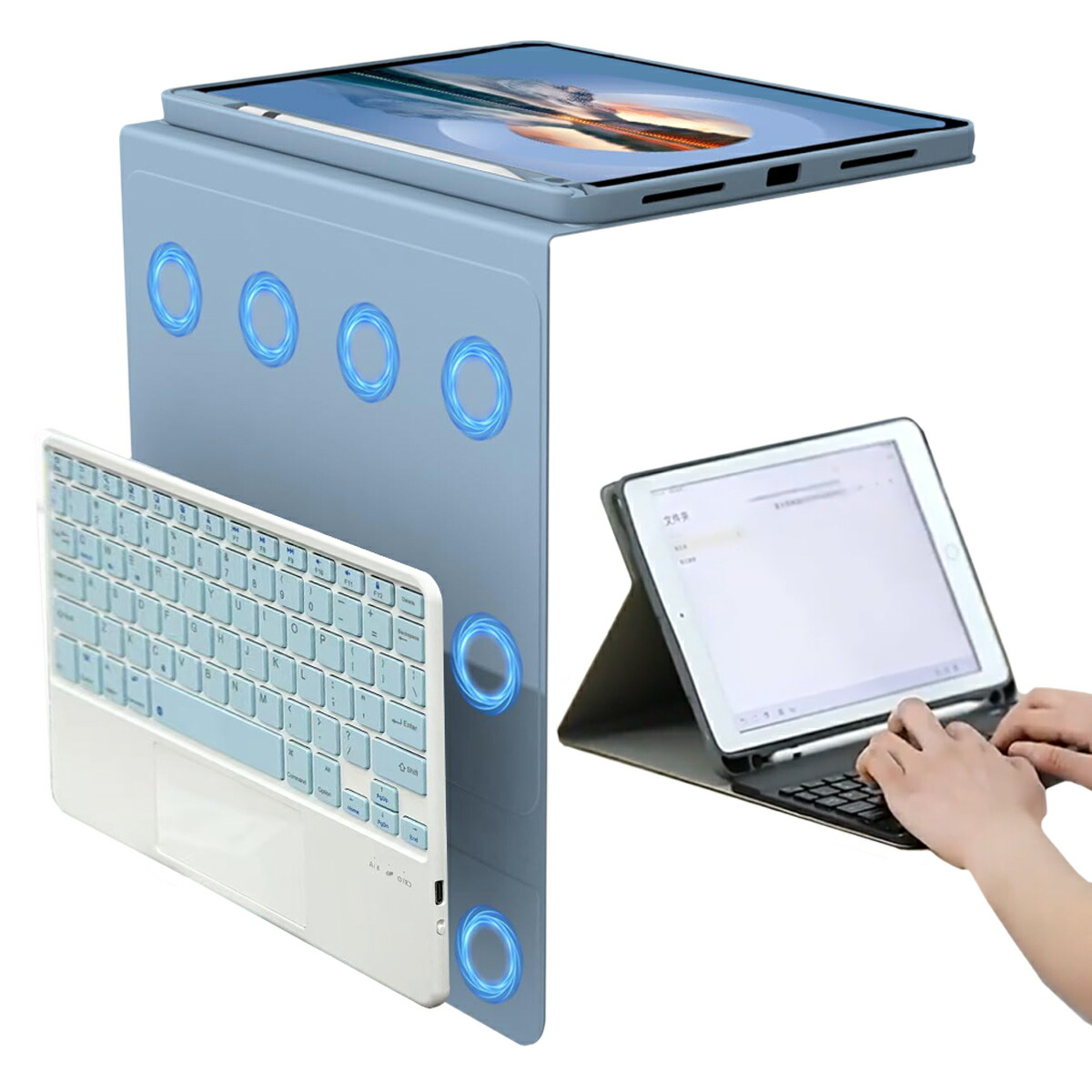 楽天市場】iPad キーボード ケース タッチパッド ipad タッチペン収納