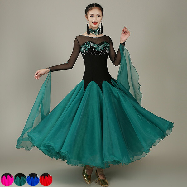 楽天市場】社交ダンス ドレス 社交ダンス衣装 初心者 練習着 競技着