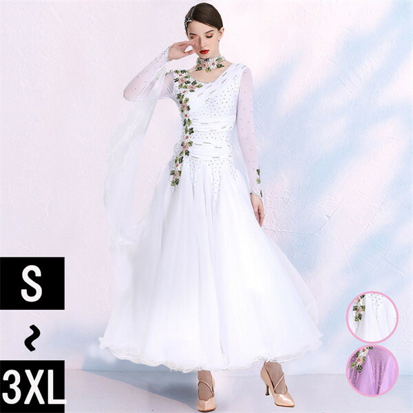 楽天市場】社交ダンス ドレス 社交ダンス衣装 初心者 練習着 競技着