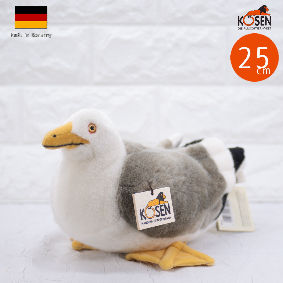 楽天市場】ケーセン ぬいぐるみ Kosen カモメ 25cm Seagull 【 鳥 とり