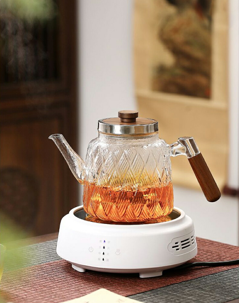 楽天市場】秋山 耐熱ガラス ティーポット 1000ml ガラスケトル やかん