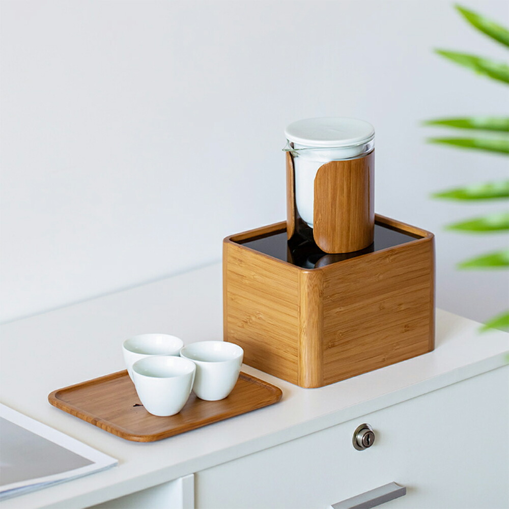 楽天市場】影青・竹 茶器セット 青白磁 小 宝瓶 急須 湯呑 片口 3客