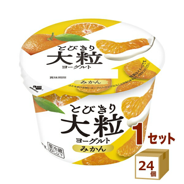 楽天市場】北海道乳業 とびきり大粒ヨーグルト みかん 120g×24個【送料