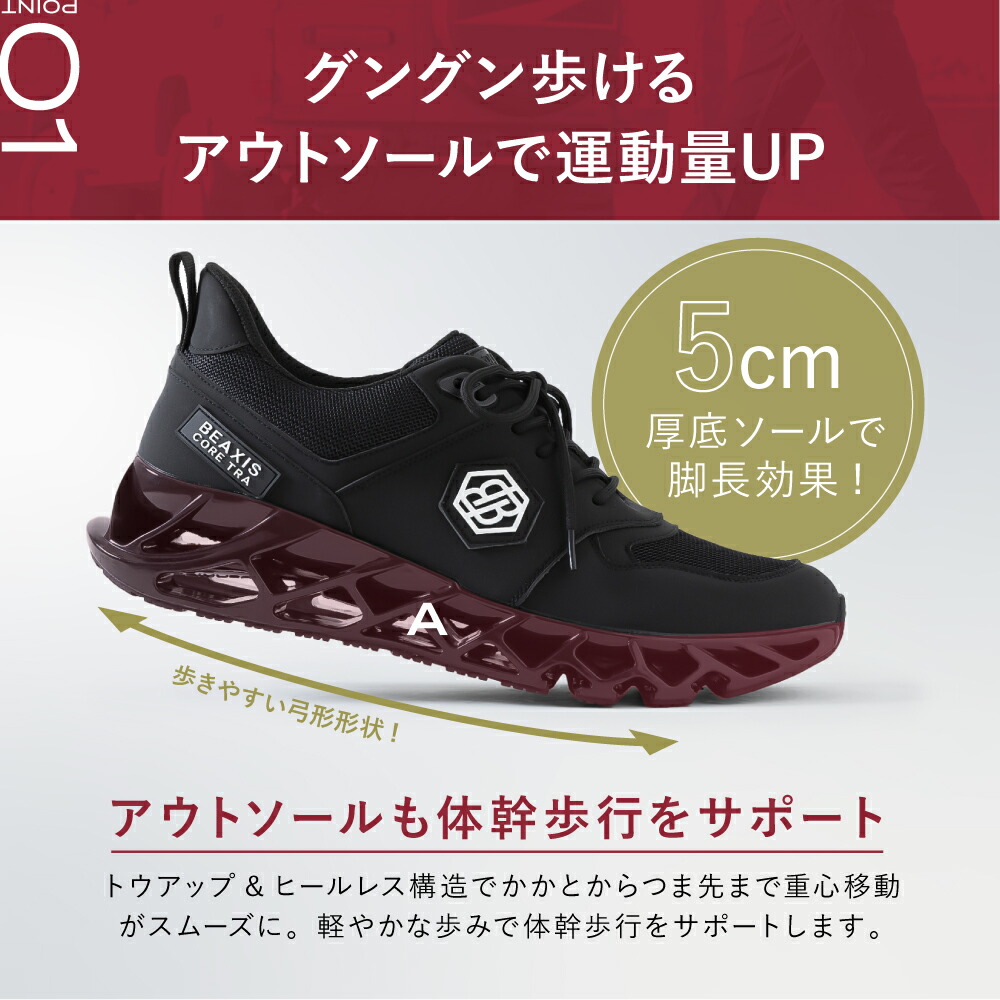 楽天市場】バランスコアスニーカー3 メンズ BEAXIS ( ビーアクシス