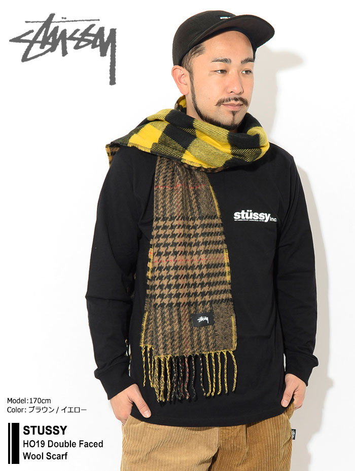 楽天市場】ステューシー STUSSY マフラー メンズ HO19 Double Faced