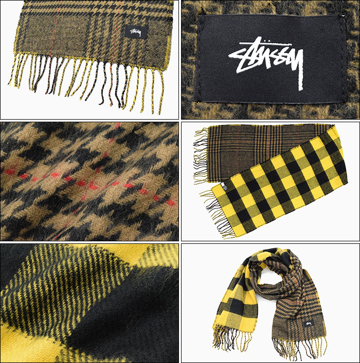 楽天市場】ステューシー STUSSY マフラー メンズ HO19 Double Faced