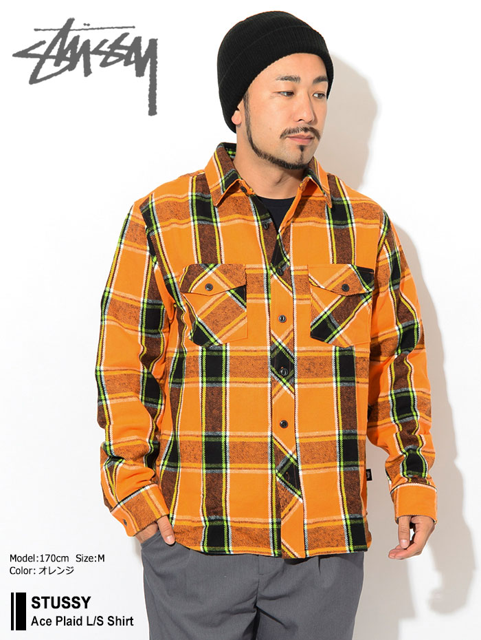 楽天市場】ステューシー STUSSY シャツ 長袖 メンズ Ace Plaid