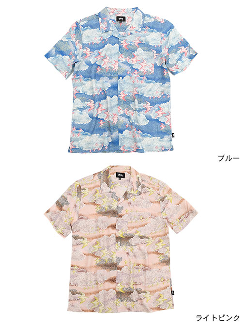 楽天市場】ステューシー STUSSY シャツ 半袖 メンズ Cloud And Birds