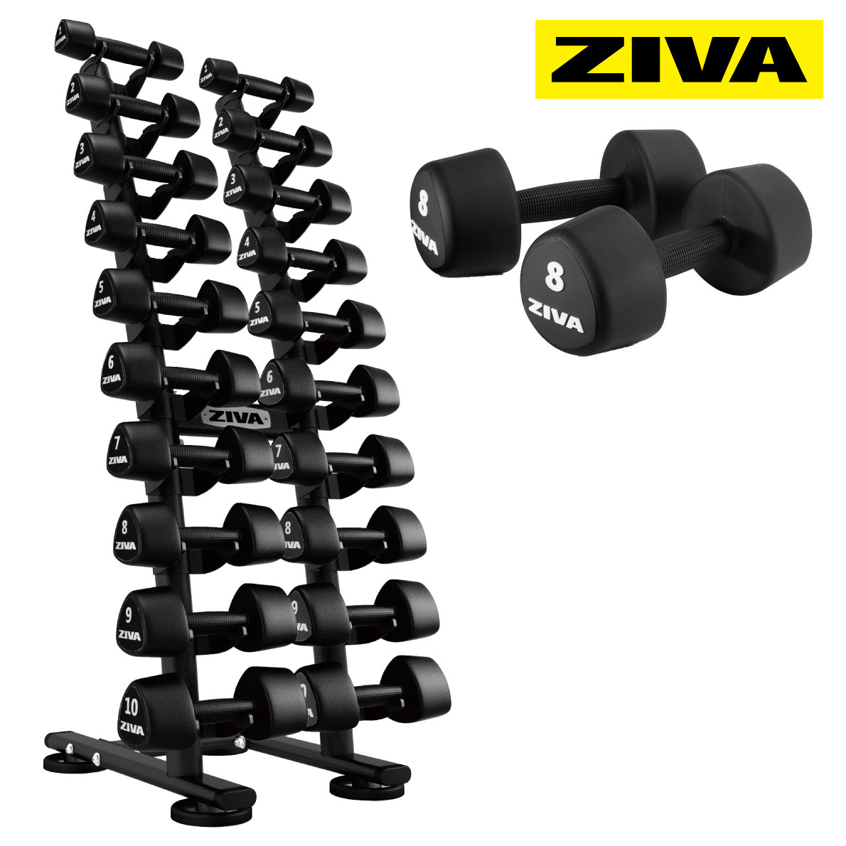 楽天市場】【業務用】ウレタンダンベル 10ペア 20個 1-10kg ダンベル