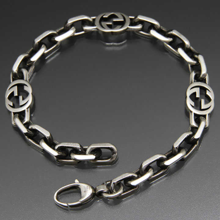 楽天市場】グッチ ブレスレット GUCCI インターロッキングG ブレス