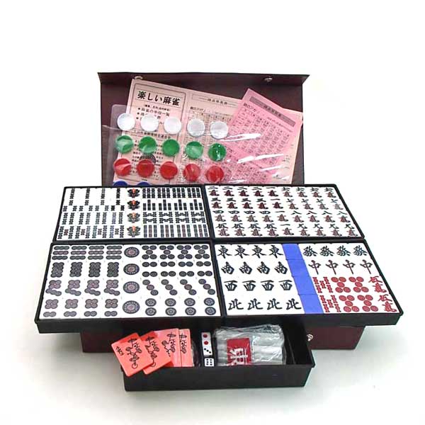 楽天市場】国産麻雀牌セット コバルトブルーのくっきり太字 重量麻雀牌