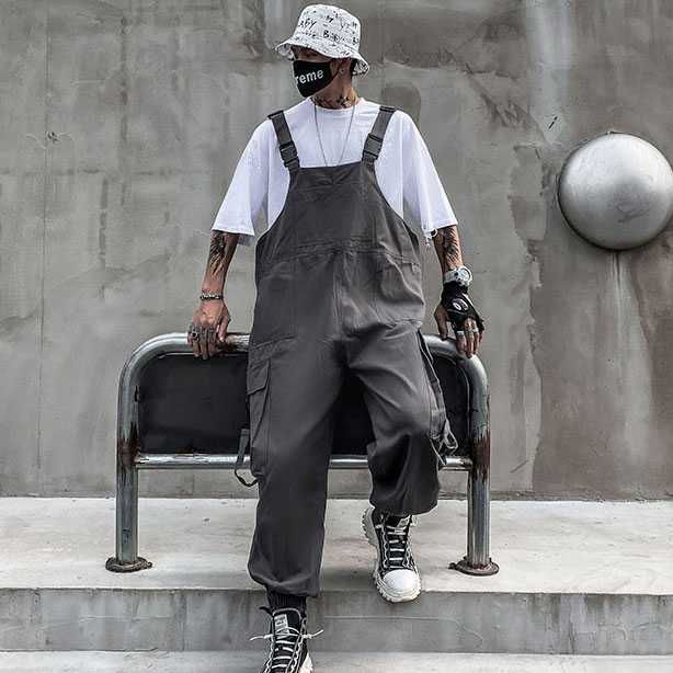 楽天市場】メンズ デニムサロペット オーバーオール オールインワン