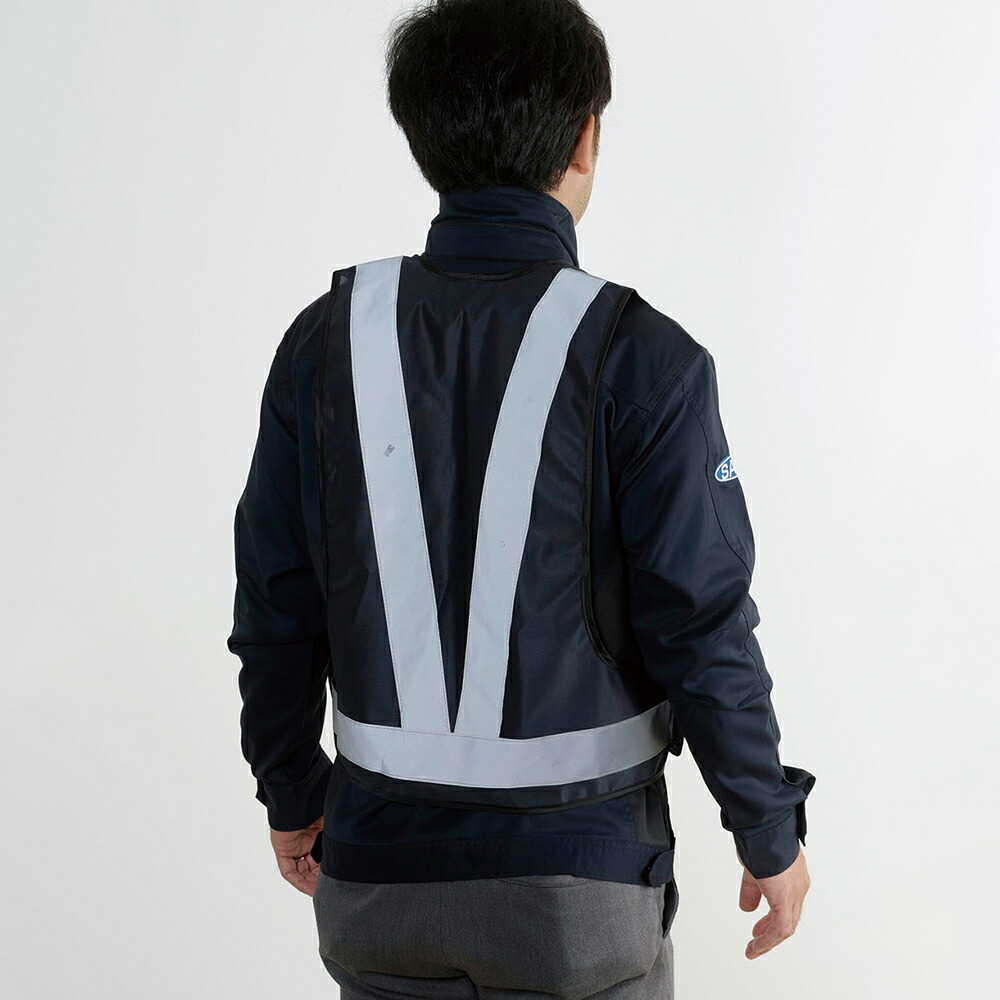 楽天市場】セーブインダストリー 3M 蛍光ベスト ネイビー 安全ベスト