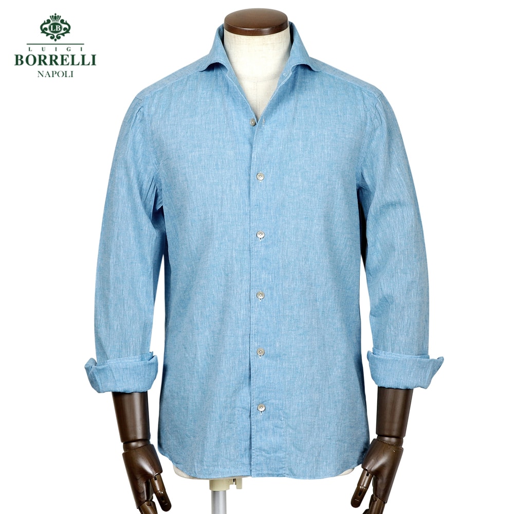 楽天市場】ルイジ ボレッリ シャツ（カラーブルー）（トップス｜メンズ