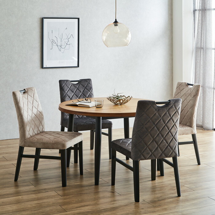 楽天市場】一枚板風 丸 ダイニングテーブル 4人掛け 丸テーブル 110cm