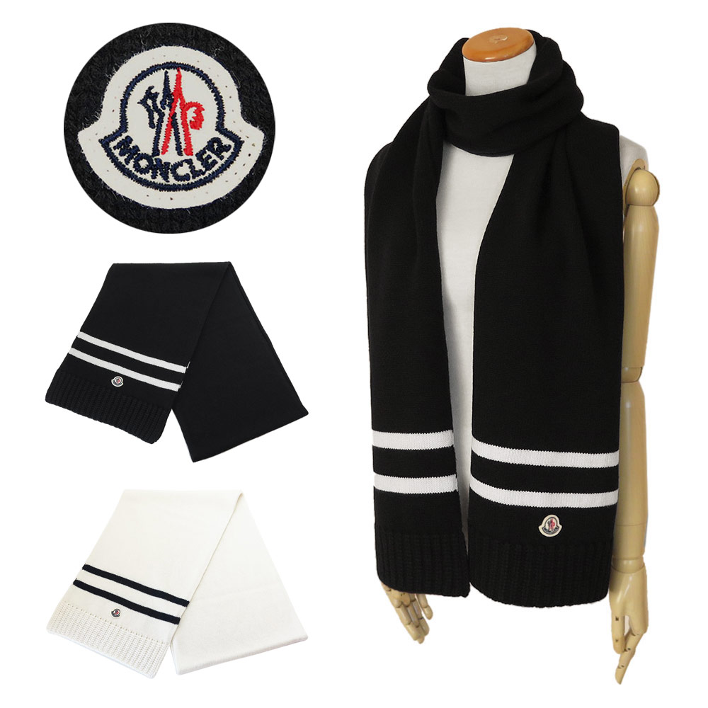楽天市場】モンクレール マフラー ストール スカーフ ボーダー ウール