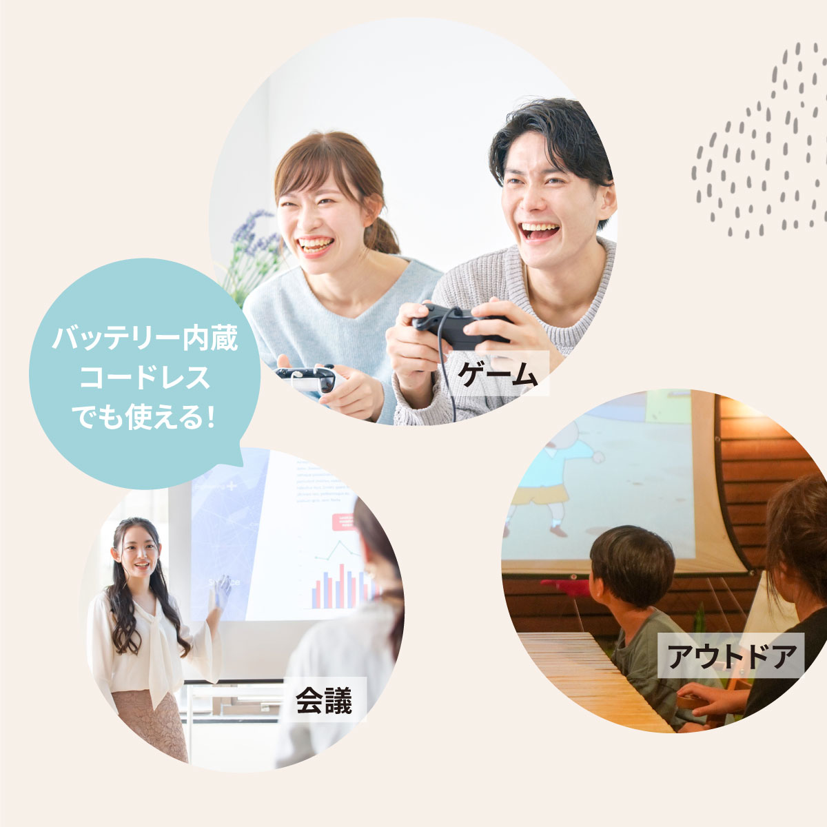 楽天市場】モバイル プロジェクター PicoCube 300plus タッチパッド