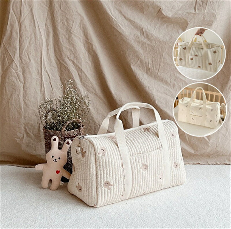 楽天市場】トート 花柄 マザーズバッグ くま 綿 キルティングバッグ