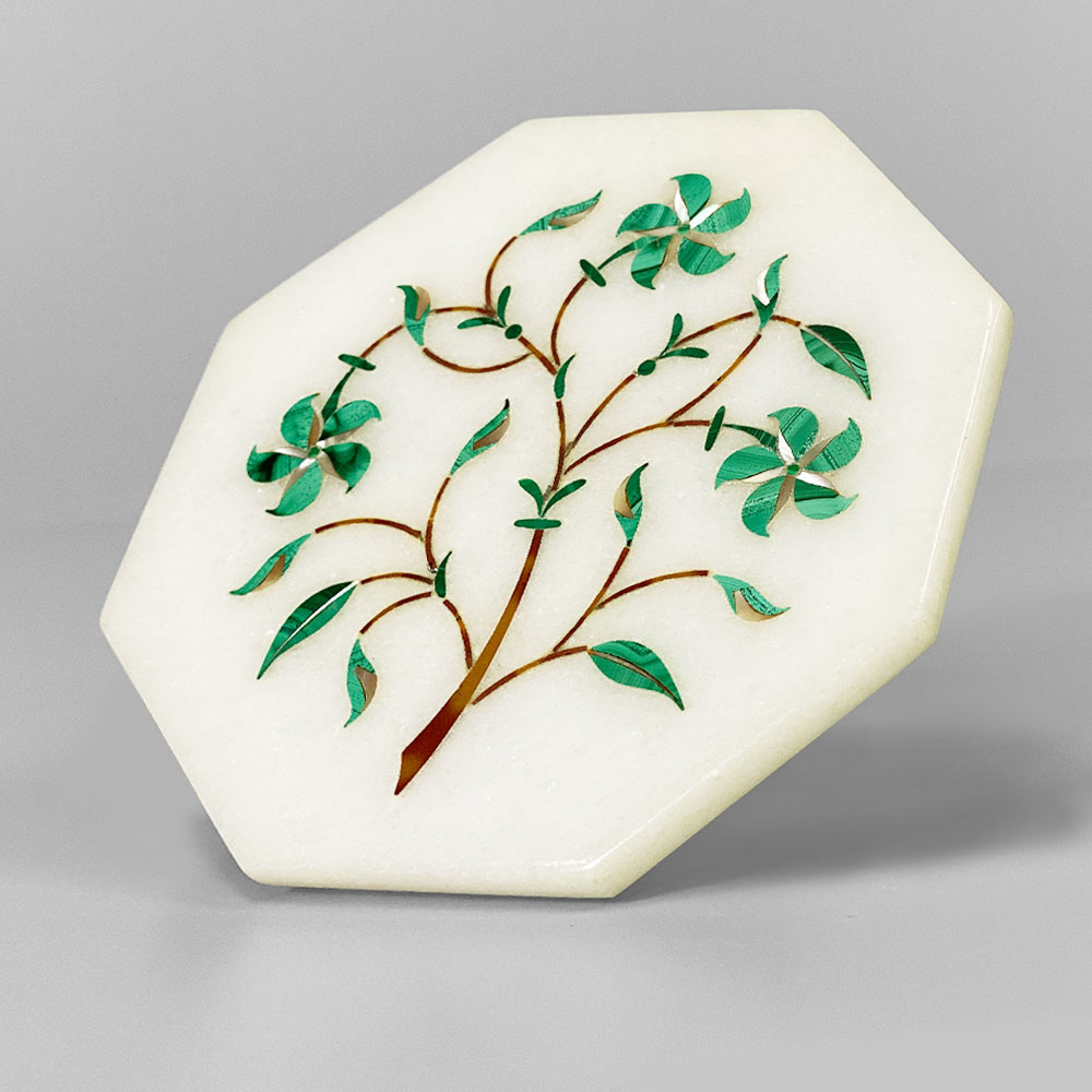 楽天市場】InDream 大理石 象嵌細工 一点もの 102×102mm 八角形