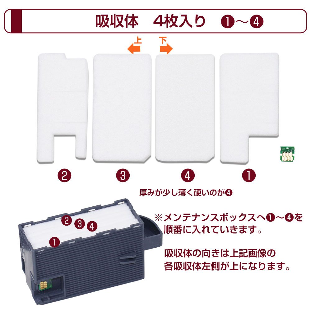 楽天市場】EPMB1 交換パッド 純正メンテナンスボックス対応 廃インク