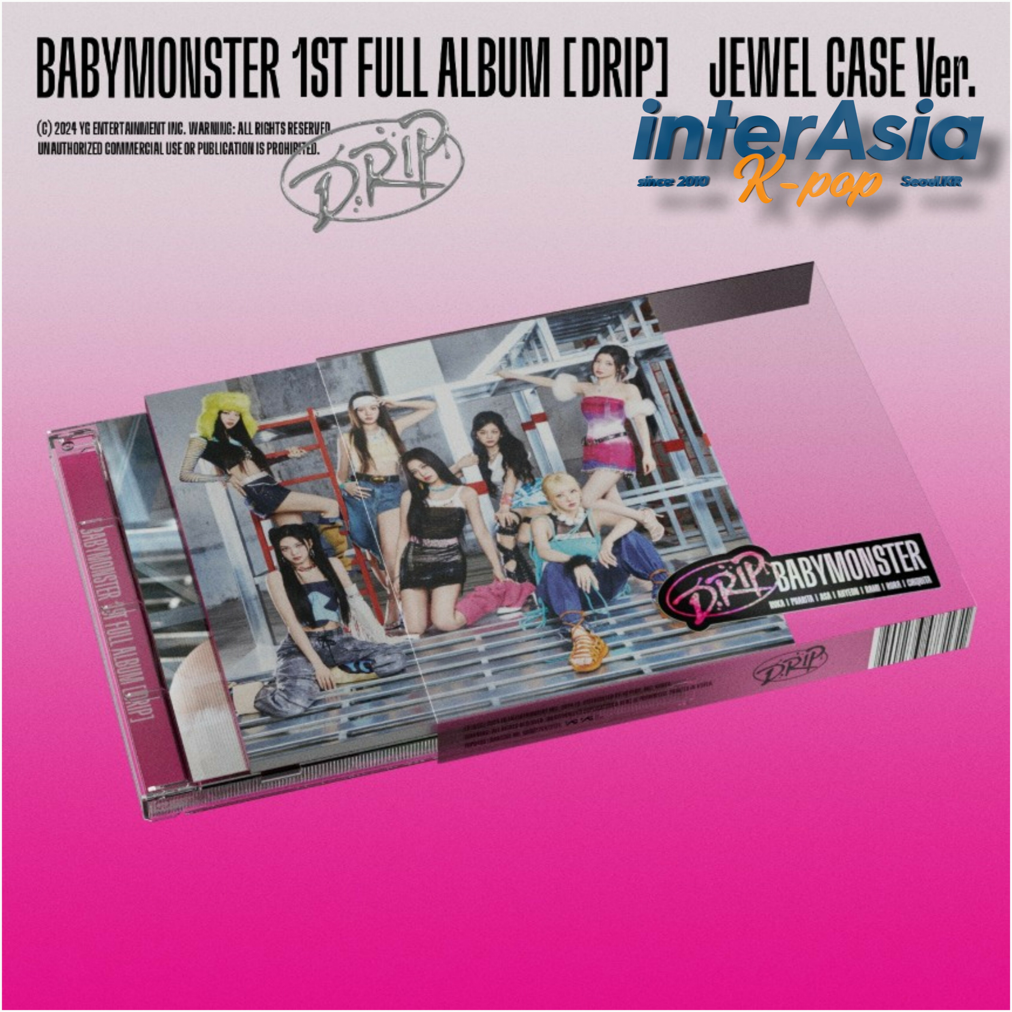 楽天市場】BABYMONSTER - 1st FULL ALBUM 「DRIP」 (JEWEL CASE Ver