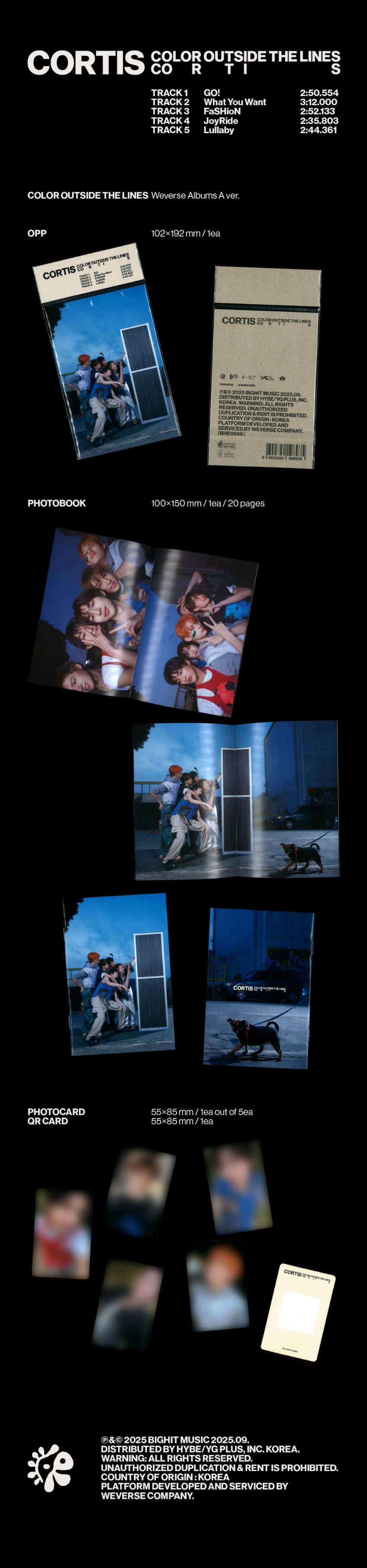 楽天市場】☆Weverse特典☆2種セット☆ CORTIS - The 1st EP 「COLOR