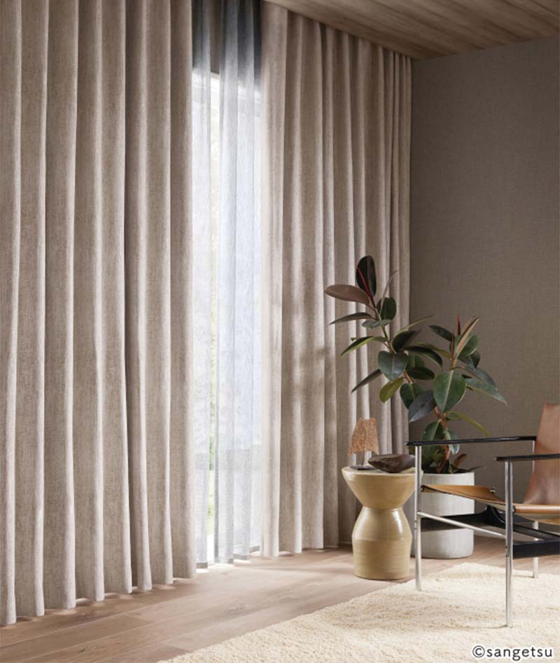 楽天市場】オーダーカーテン サンゲツ ストリングス プレーンシェード