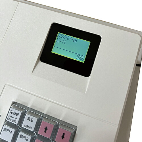 楽天市場】クローバー電子 レジスター JET-400Z ホワイト CL00R-5000R