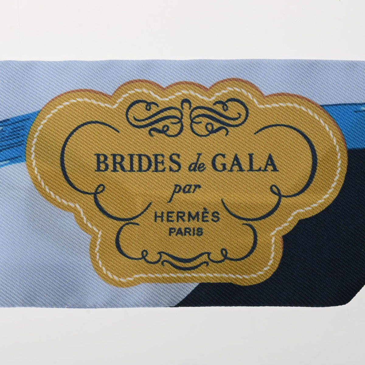楽天市場】エルメス HERMES ツイリー BRIDES DE GALA APPLIQU ブルー