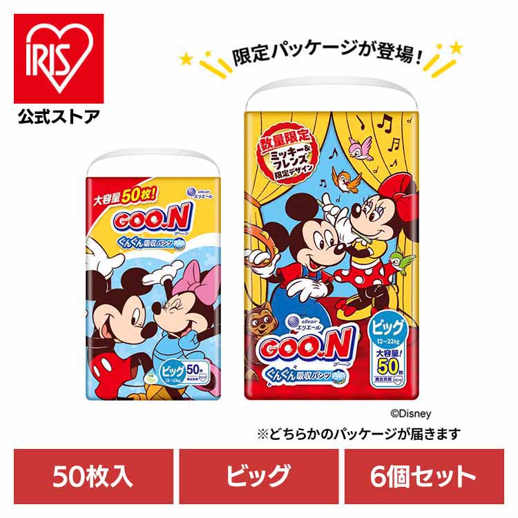 楽天市場】オムツ パンツ 送料無料 ディズニー おむつ ビッグ 6個