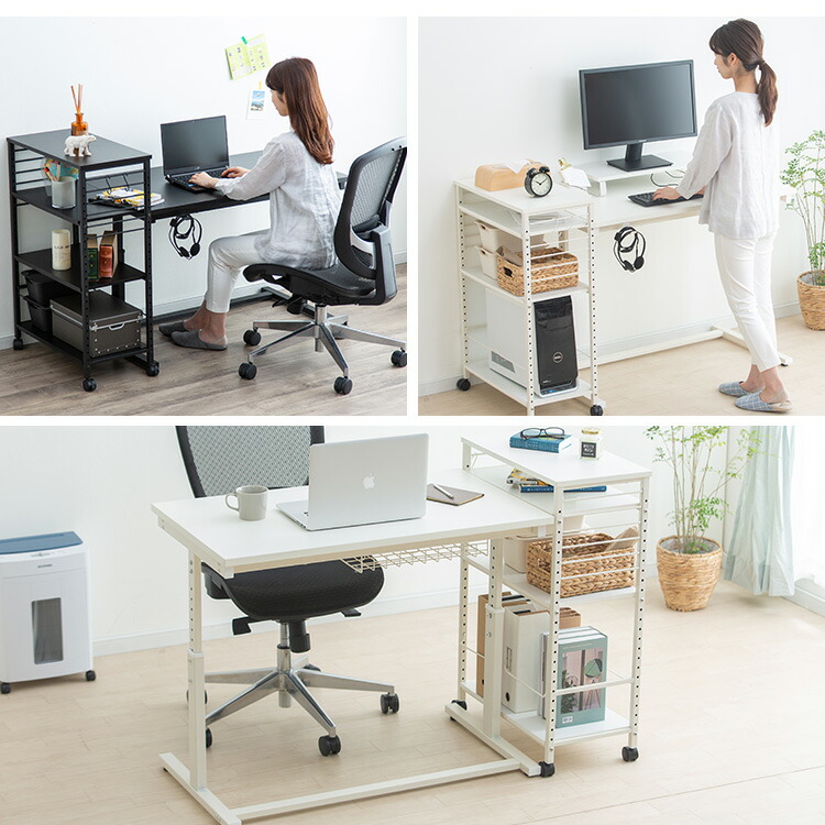 楽天市場】【公式】昇降デスク サイドワゴン セット オフィスデスク