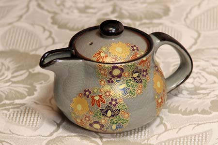 楽天市場】九谷焼 ポット 丸花詰 茶こし付き ティーポット 急須 茶器