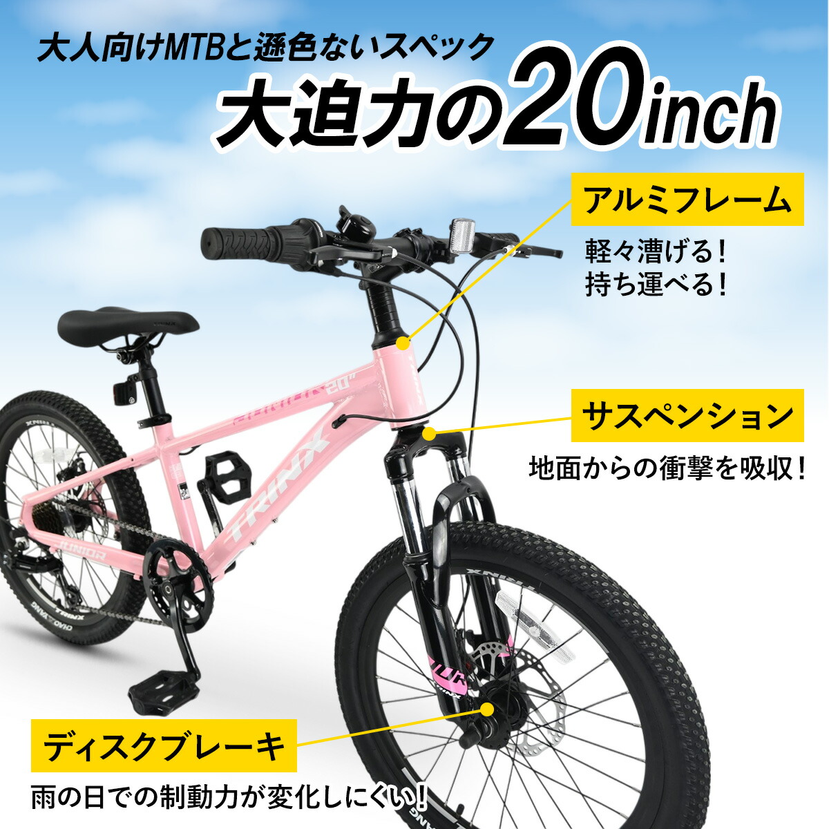楽天市場】【送料無料】【子ども用自転車】20インチ 本格派マウンテン