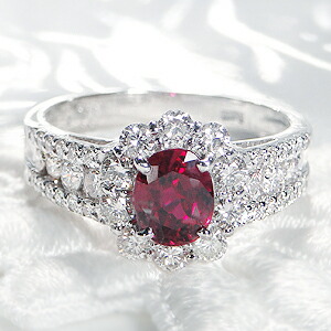 楽天市場】【鑑別書付】pt900 ルビー & ダイヤモンド リング希少 高級