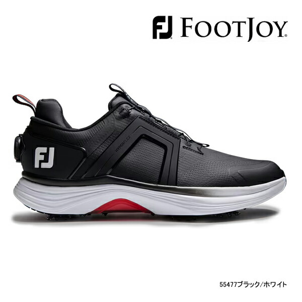 フットジョイ GF:III Boaゴルフシューズ 25.5cm黒×赤 バッグ付き