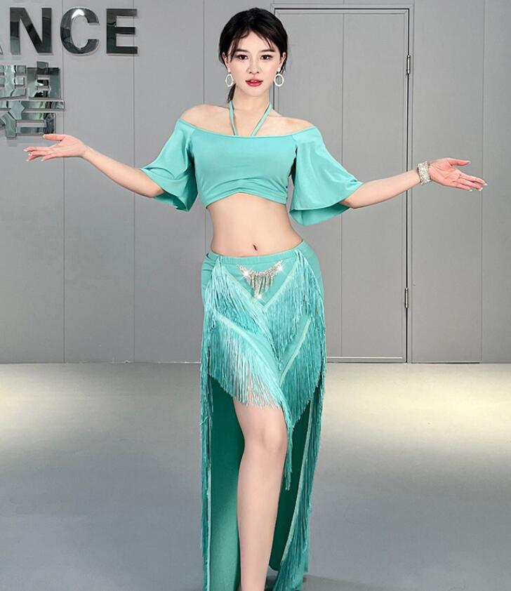 楽天市場】ベリーダンス衣装 上下セットアップ 大人 半袖 ショート丈