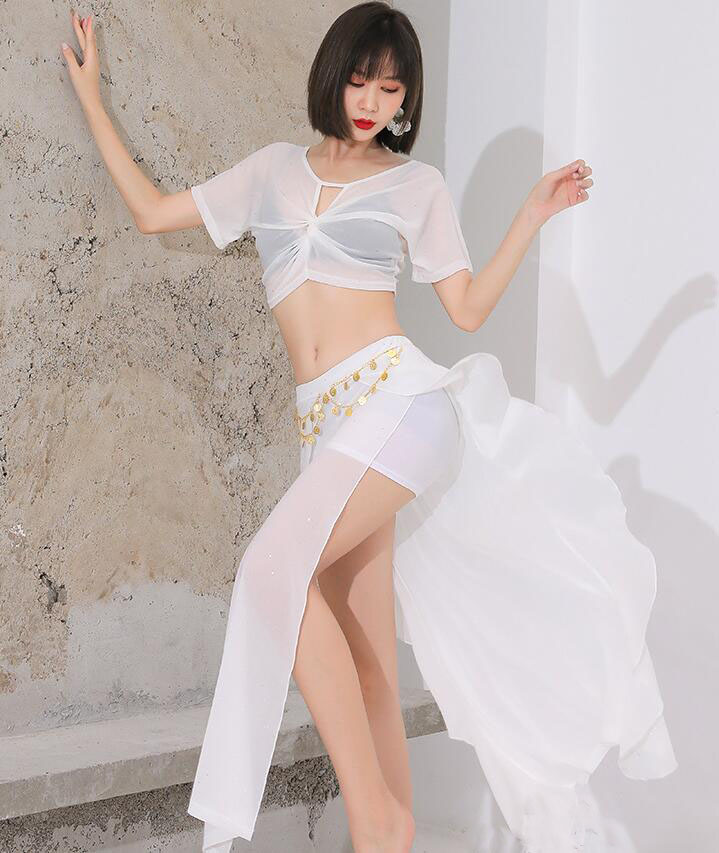 楽天市場】ベリーダンス 衣装セット 新作 半袖 ショート丈トップス